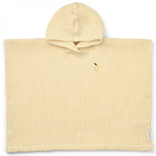 Poncho Paco - Broderie citron Stripes Lemon yellow