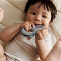 Lot de 2 anneaux de dentition Rita - Eléphant Dove blue sandy