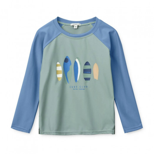 T- shirt de bain anti-UV Noah - Boards light peppermint