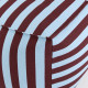Pouf carré adulte Otto - Bleu et bordeaux
