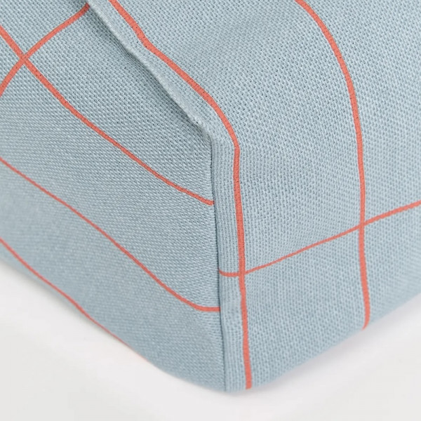 Pouf fauteuil Vibes - Bleu et rouge