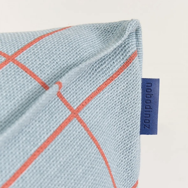 Pouf fauteuil Vibes - Bleu et rouge