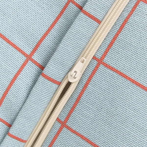 Pouf fauteuil Vibes - Bleu et rouge