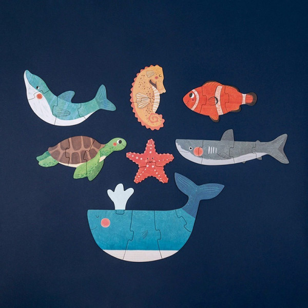 Mini puzzles réversibles - Blue