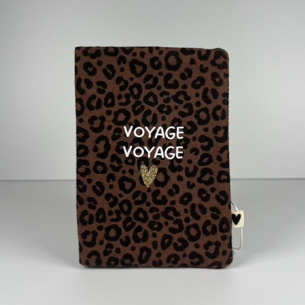 Protège passeport Léopard marron - Voyage voyage