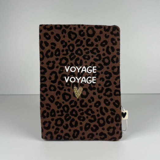 Protège passeport Léopard marron - Voyage voyage