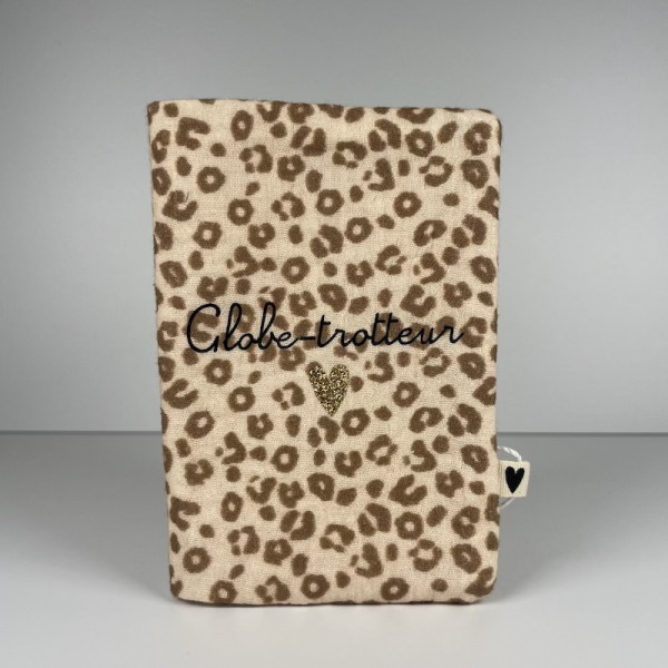 Protège passeport Léopard - Globe trotteur