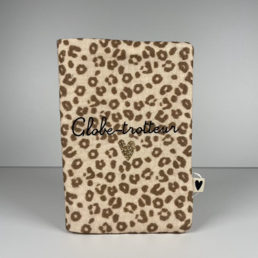 Protège passeport Léopard - Globe trotteur