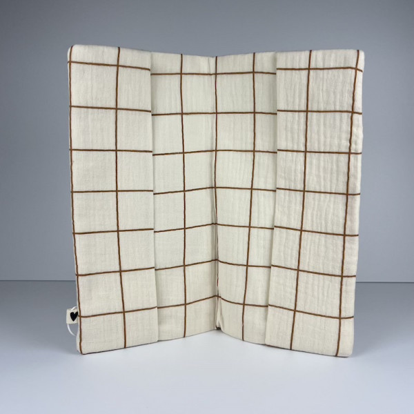 Protège livret de famille Grands carreaux