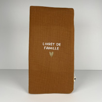 Protège livret de famille Caramel