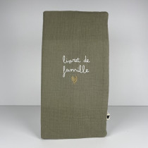 Protège livret de famille Vert olive