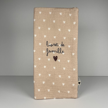 Protège livret de famille Petits coeurs