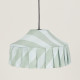 Abat-jour Nicole 50 cm - Green diagonal stripes