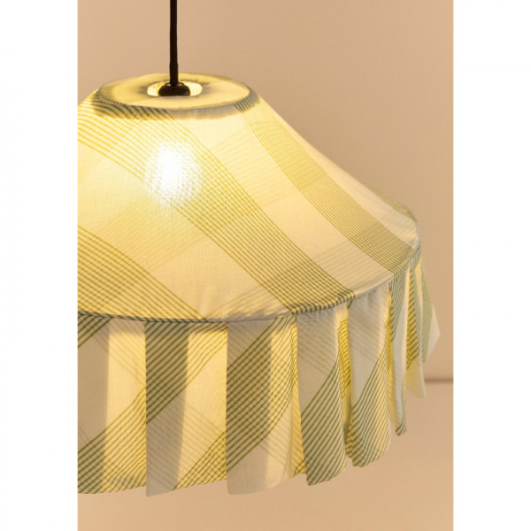 Abat-jour Nicole 50 cm - Green diagonal stripes