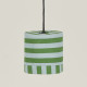 Abat-jour Linda 20 cm - Green blue stripes