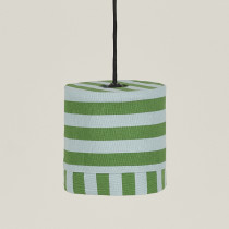 Abat-jour Linda 20 cm - Green blue stripes