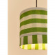 Abat-jour Linda 20 cm - Green blue stripes