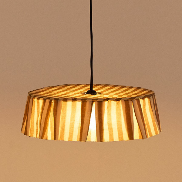 Abat-jour Vibes 40 cm - Brown stripes