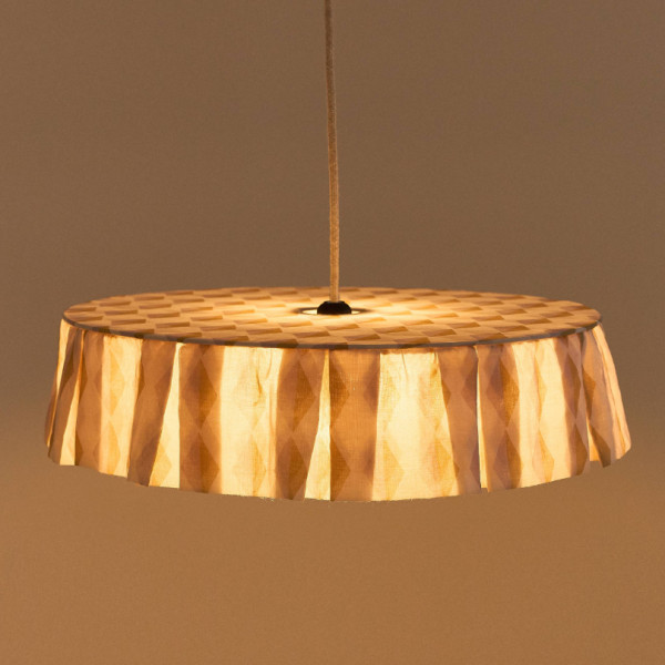 Abat-jour Vibes 50 cm - Mustard lilac harlequin