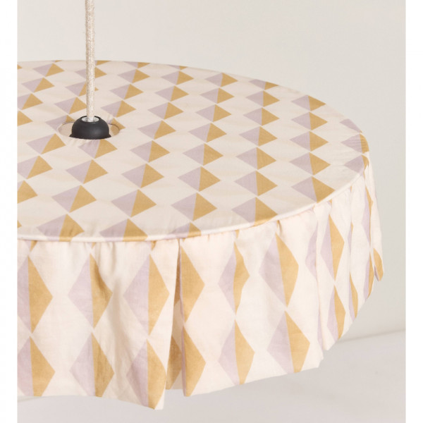 Abat-jour Vibes 50 cm - Mustard lilac harlequin