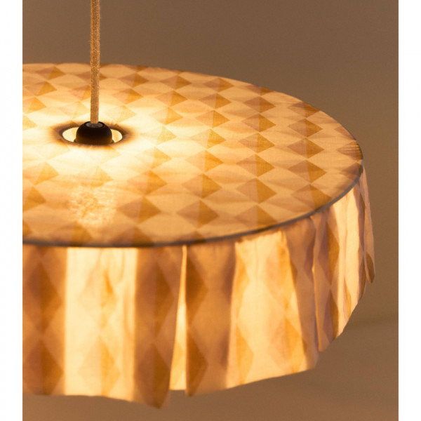 Abat-jour Vibes 50 cm - Mustard lilac harlequin