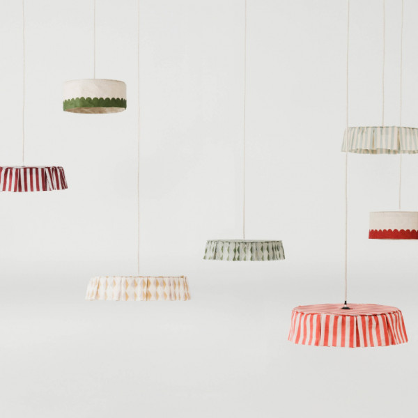 Abat-jour Vibes 50 cm - Mustard lilac harlequin