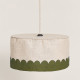 Abat-jour Vibes 40 cm en lin français - Green
