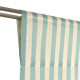 Rideau en voile de coton Wendy - Turquoise stripes