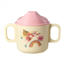Tasse à bec bébé en mélamine - Super héroïne