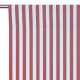 Rideau en voile de coton Wendy - Maroon stripes