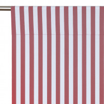 Rideau en voile de coton Wendy - Maroon stripes