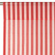 Rideau en voile de coton Wendy - Red stripes