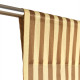 Rideau en voile de coton Wendy - Brown stripes