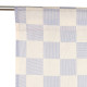 Rideau en voile de coton Wendy - Blue ink checks