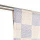 Rideau en voile de coton Wendy - Blue ink checks