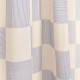 Rideau en voile de coton Wendy - Blue ink checks