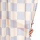 Rideau en voile de coton Wendy - Blue ink checks