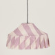 Abat-jour Nicole 50 cm - Lilac diagonal stripes
