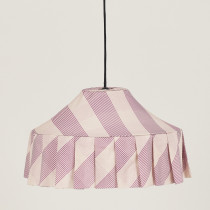 Abat-jour Nicole 50 cm - Lilac diagonal stripes