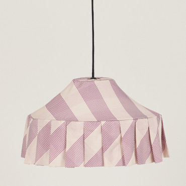 Abat-jour Nicole 50 cm - Lilac diagonal stripes