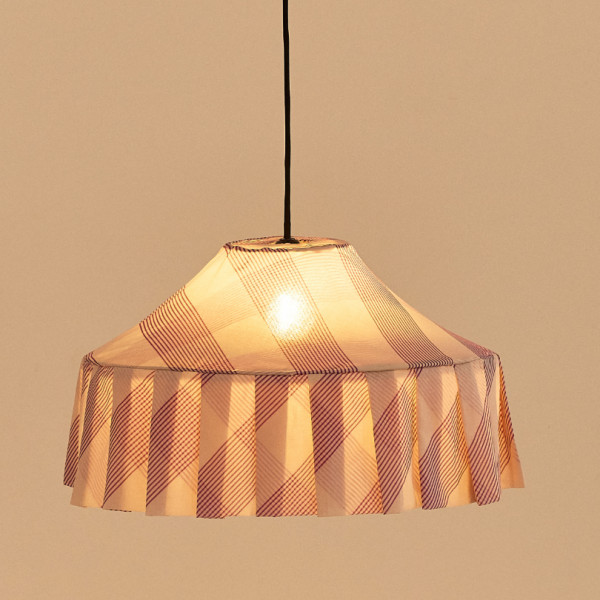 Abat-jour Nicole 50 cm - Lilac diagonal stripes