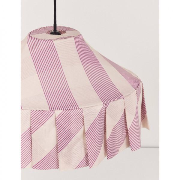 Abat-jour Nicole 50 cm - Lilac diagonal stripes