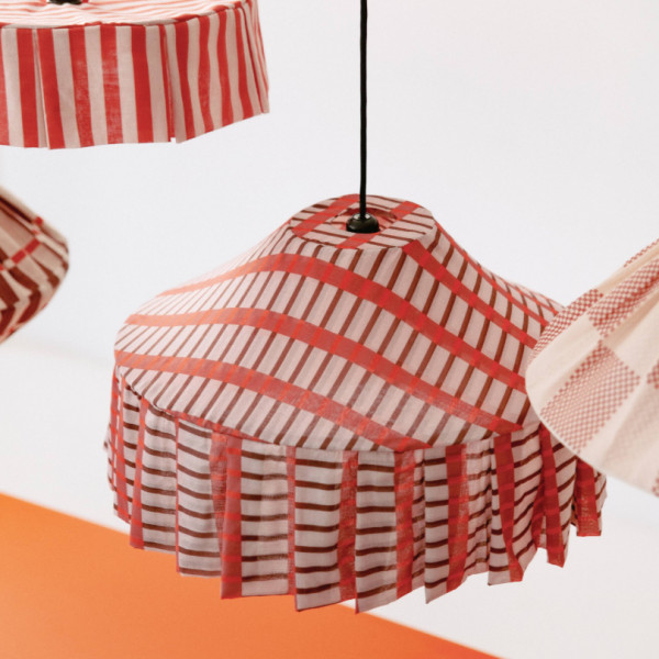 Abat-jour Nicole 50 cm - Red brown mosaic