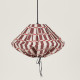Abat-jour Yumi 50 cm en lin français - Maroon red mosaic