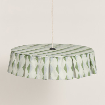 Abat-jour Vibes 50 cm - Green blue harlequin