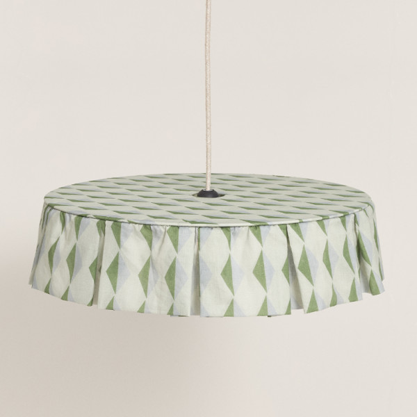 Abat-jour Vibes 50 cm - Green blue harlequin