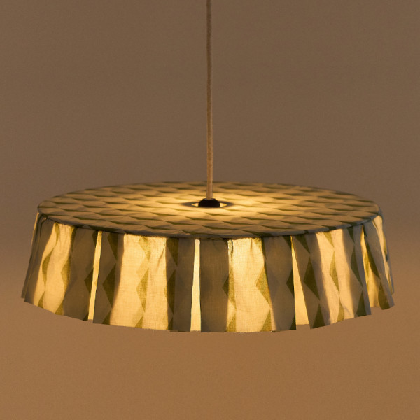 Abat-jour Vibes 50 cm - Green blue harlequin