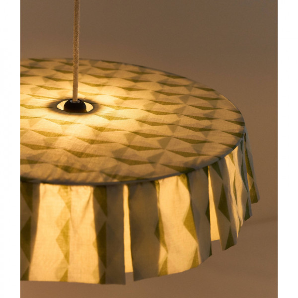 Abat-jour Vibes 50 cm - Green blue harlequin