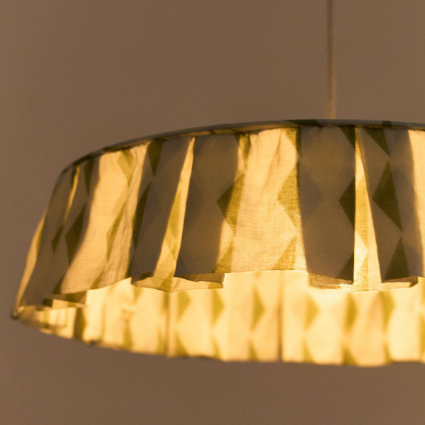 Abat-jour Vibes 50 cm - Green blue harlequin