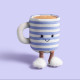 Peluche Amuseables Mug de thé - Rosie Lea